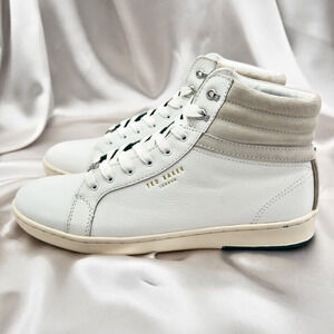 TED BAKER Mykka Men's Sz 8 High Top White Sneakers Shoes